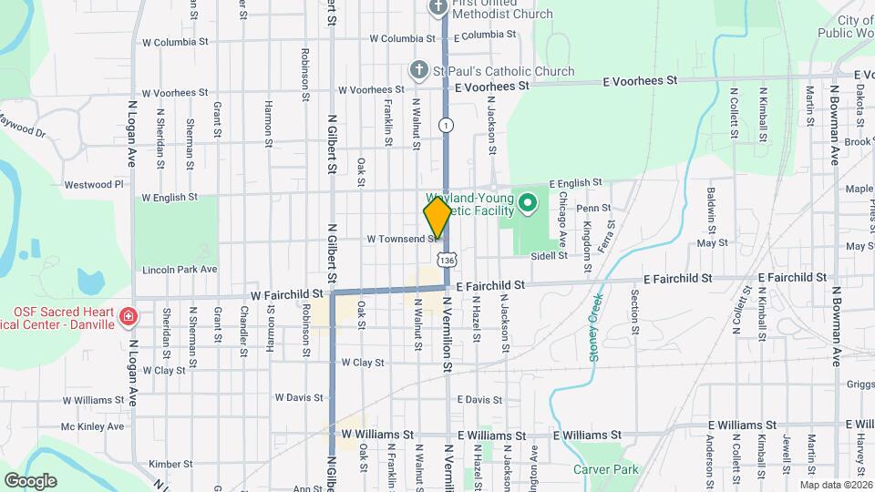 922 N Vermilion St Map and Location Details