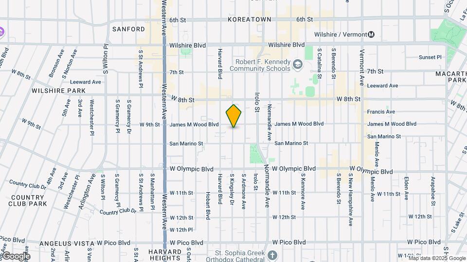 910 S Kingsley Dr Map and Location Details