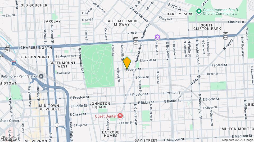 1209 Federal St Map and Location Details