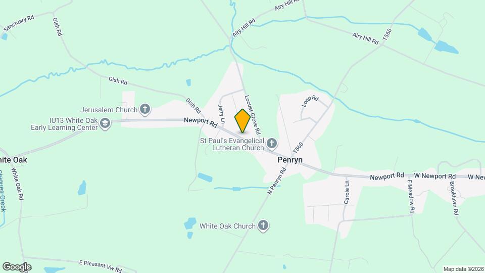 1344 Newport Rd Map and Location Details