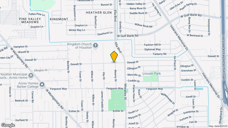 1219 Dewalt St Map and Location Details