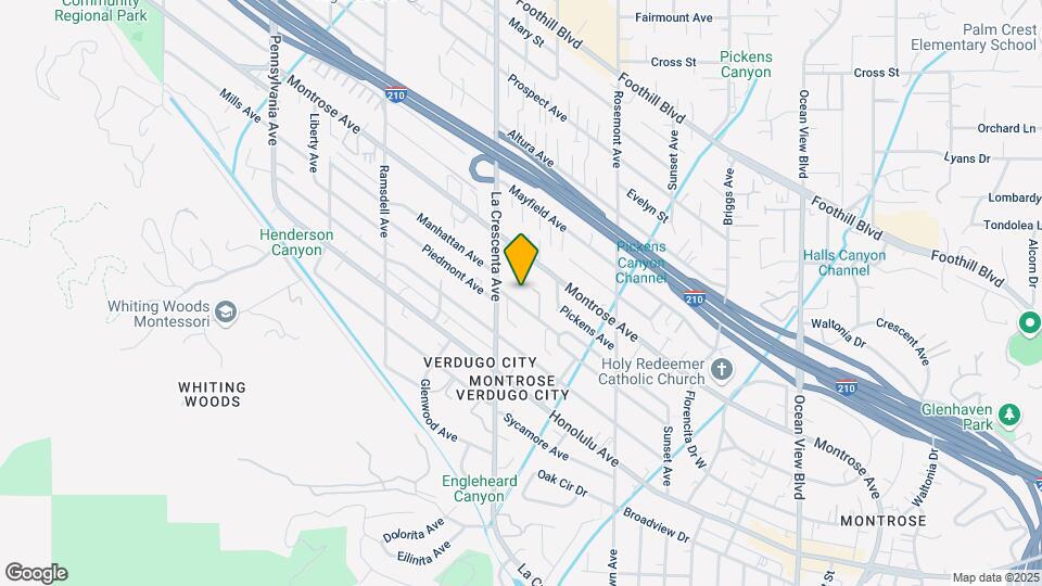 2741 Piedmont Ave Map and Location Details