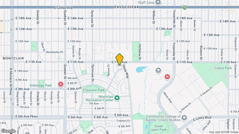 1020 Ulster St Map and Location Details