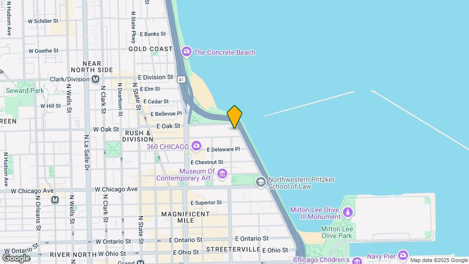 990 N Lake Shore Dr Mapa y Detalles de la Ubicación