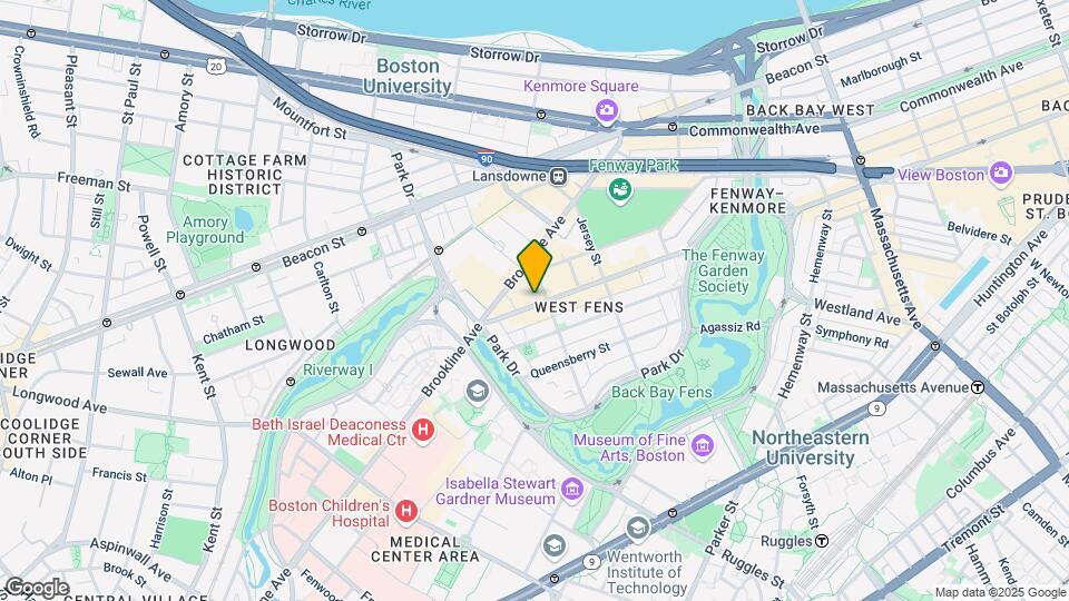 1373 Boylston St, Unit 7 Map and Location Details