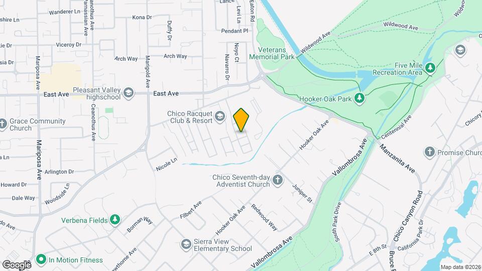 1675 Manzanita Ave Map and Location Details