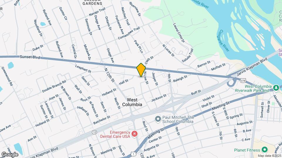 1013 Leaphart St Map and Location Details