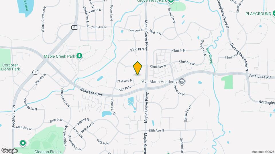 7134 Merrimac Ln N Map and Location Details