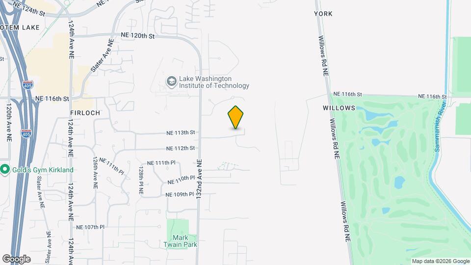 13426 NE 112th Pl Map and Location Details