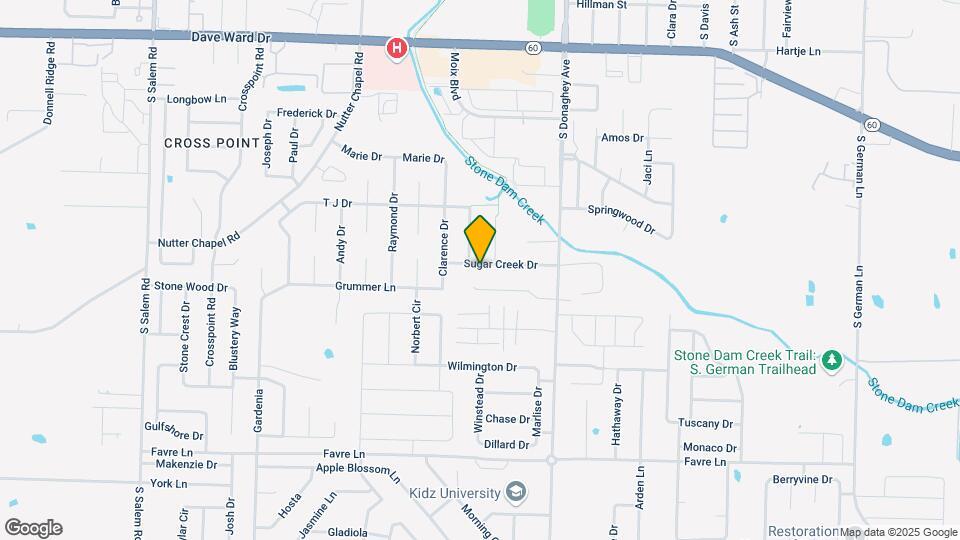 2235 Sugar Creek Dr Map and Location Details