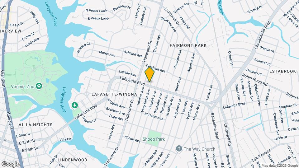 2012 Lafayette Blvd Map and Location Details