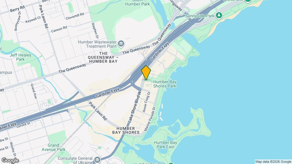 2119 Lake Shore Blvd W Map and Location Details