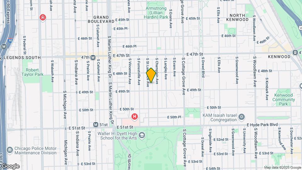 4841 S St Lawrence Ave, Unit 3 Map and Location Details