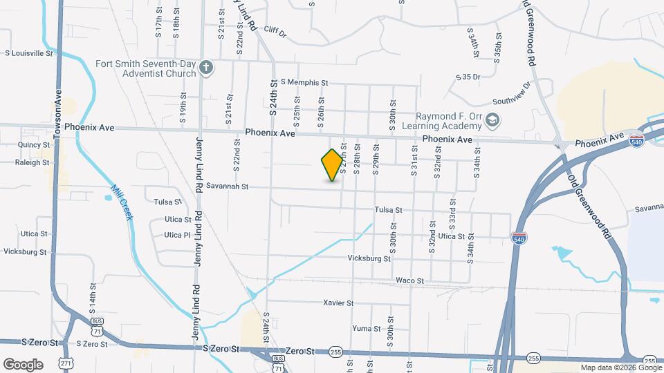 2629 Savannah St Map and Location Details