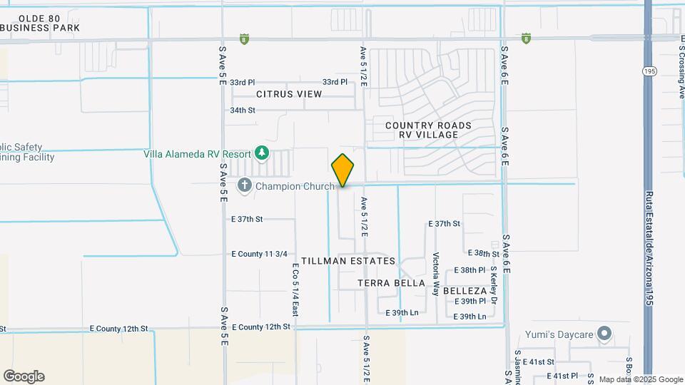 3627 S Tillman Way Map and Location Details