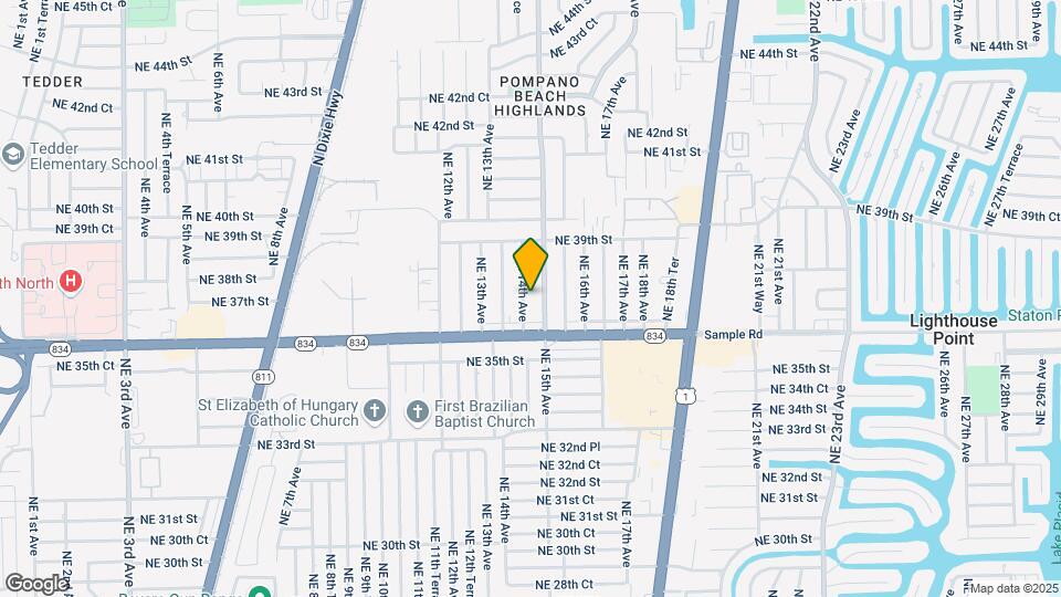 3690 NE 14th Ave Map and Location Details