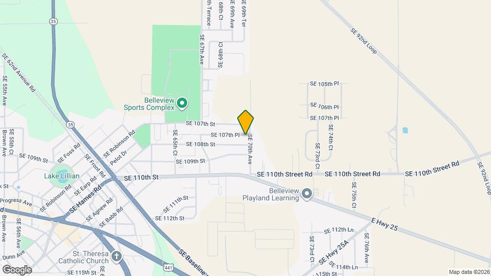 6980 SE 107th Pl Map and Location Details