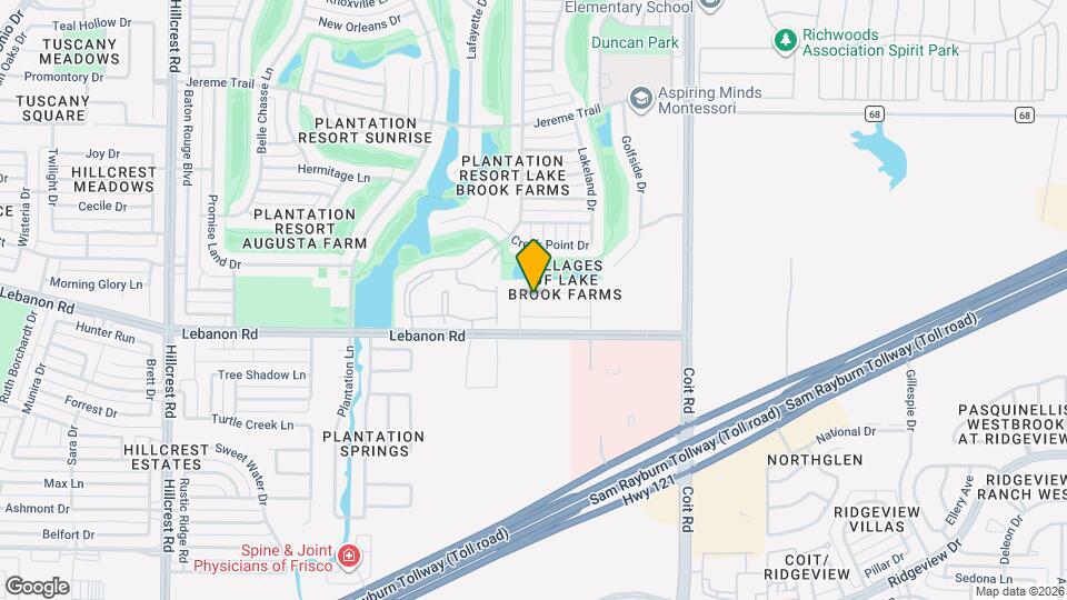 11967 Shoal Creek Dr Map and Location Details