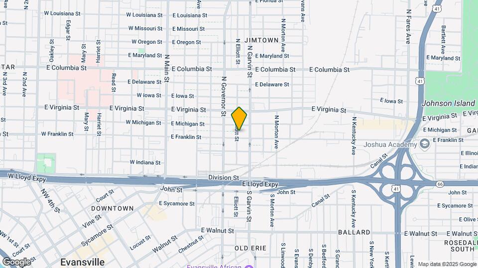 500 E Franklin St Map and Location Details
