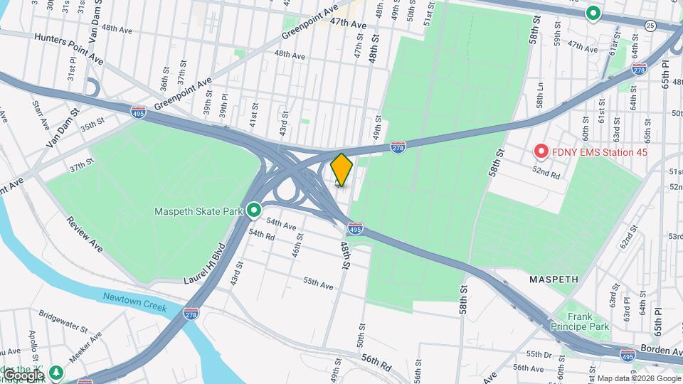 51-59 47th St Mapa y Detalles de la Ubicación