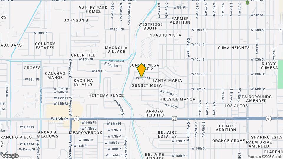 1627 W 13th St Map and Location Details