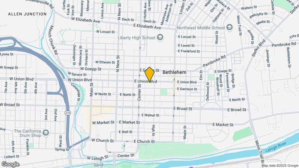 132 E Union Blvd Map and Location Details