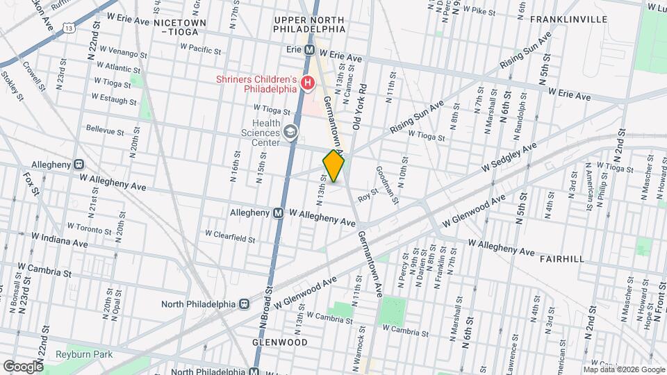 1226 W Westmoreland St, Unit #2 Mapa y Detalles de la Ubicación