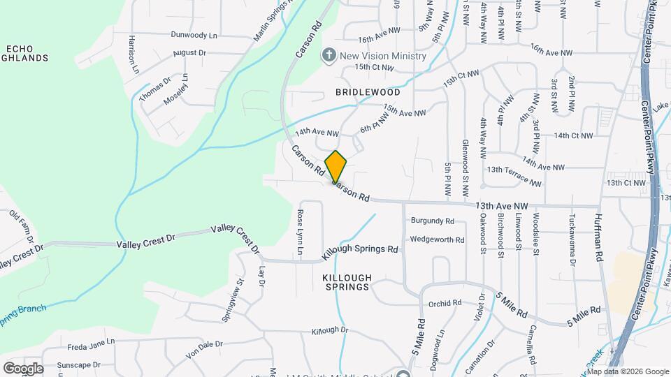 617 Carson Crest Cir Map and Location Details