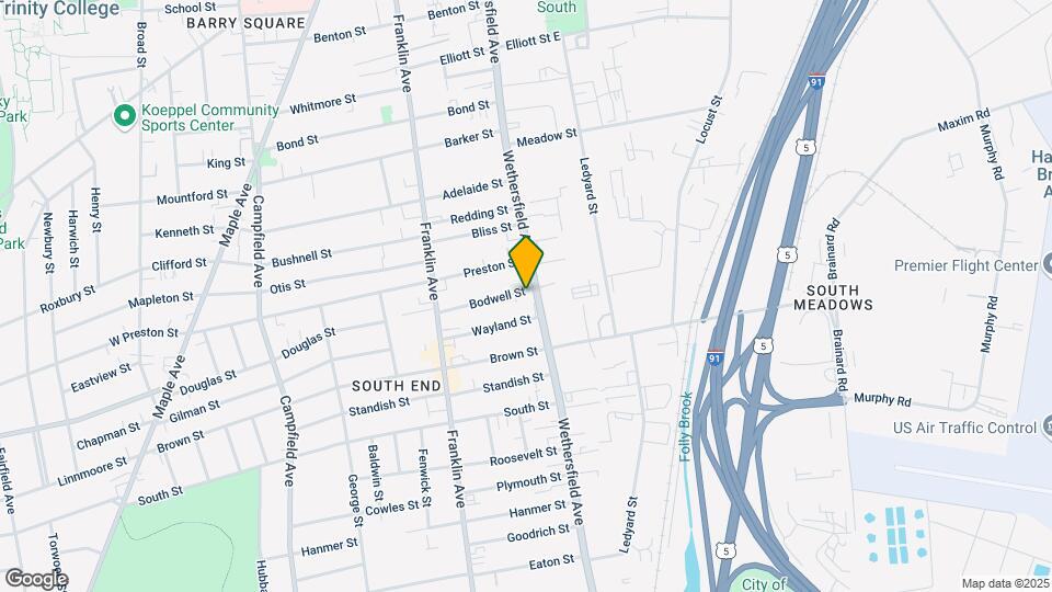 605 Wethersfield Ave Map and Location Details