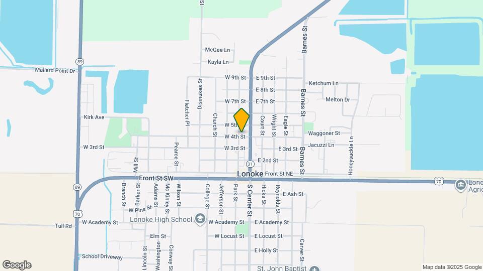 405 Depot St Map and Location Details