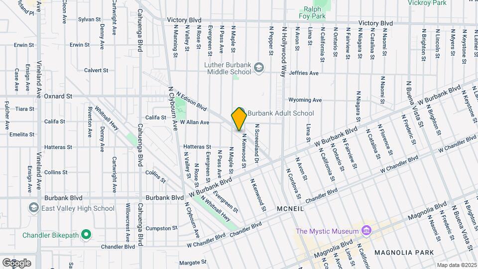 1544 N Edison Blvd Mapa y Detalles de la Ubicación