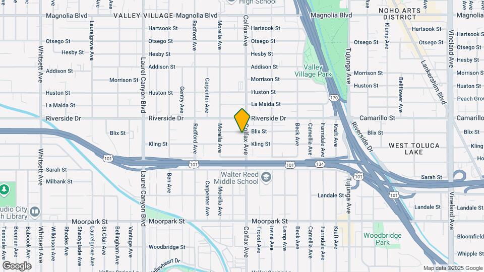 4711 Colfax Ave Map and Location Details