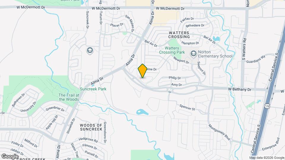 1327 Bailey Ln Map and Location Details