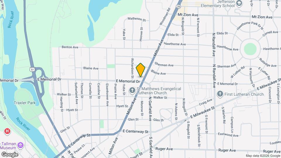 809 Milton Ave Map and Location Details