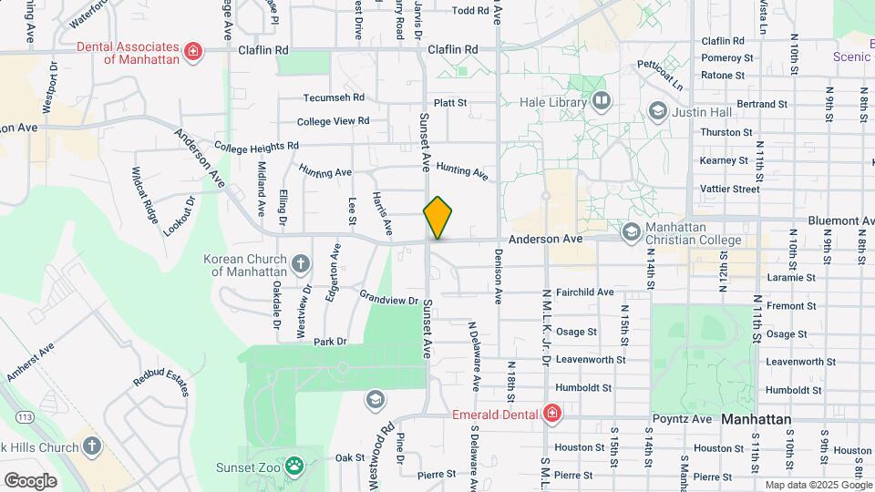 1857 Anderson Ave Map and Location Details