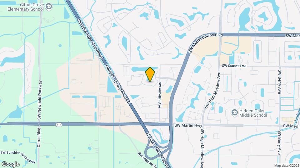3701 SW Coquina Cove Way Map and Location Details