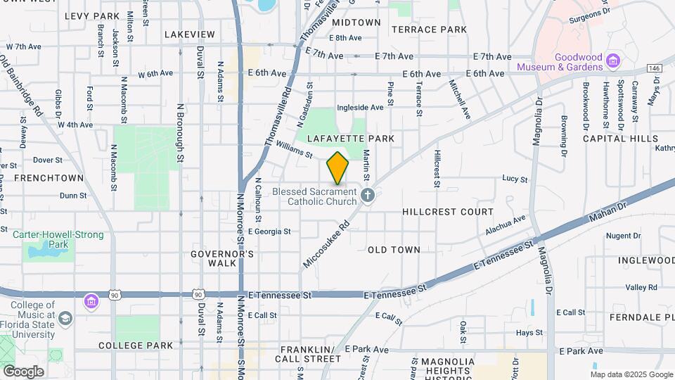 527 McDaniel St Map and Location Details