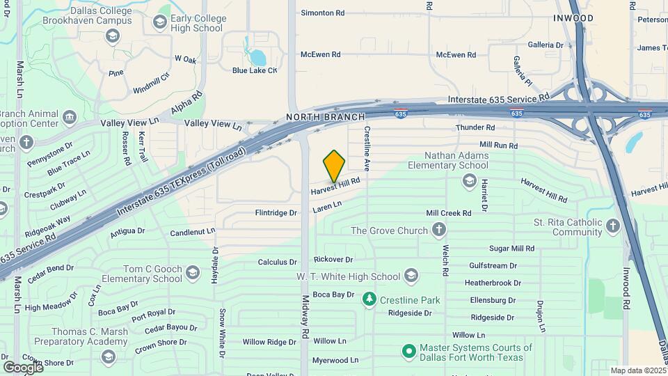 4242 Harvest Hill Rd Map and Location Details