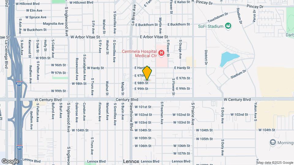 423 E 98th St Mapa y Detalles de la Ubicación