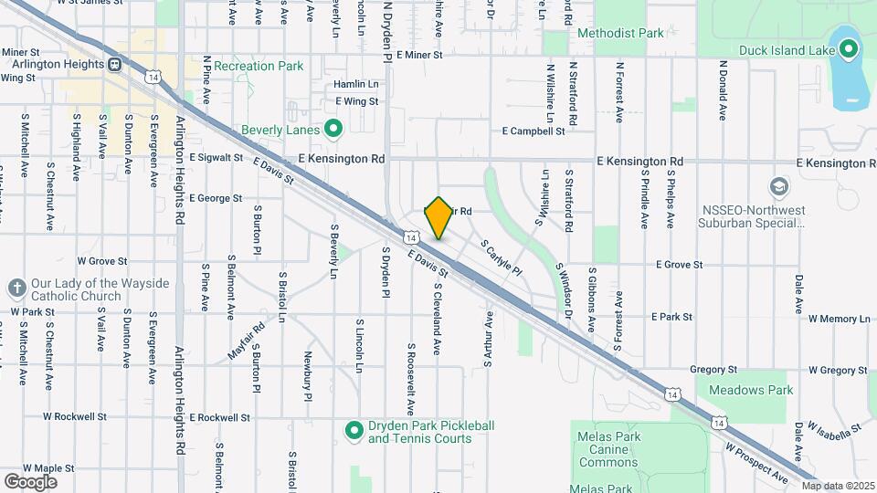 1128 E Northwest Hwy Map and Location Details