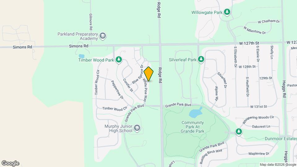 12919 White Pine Way Map and Location Details