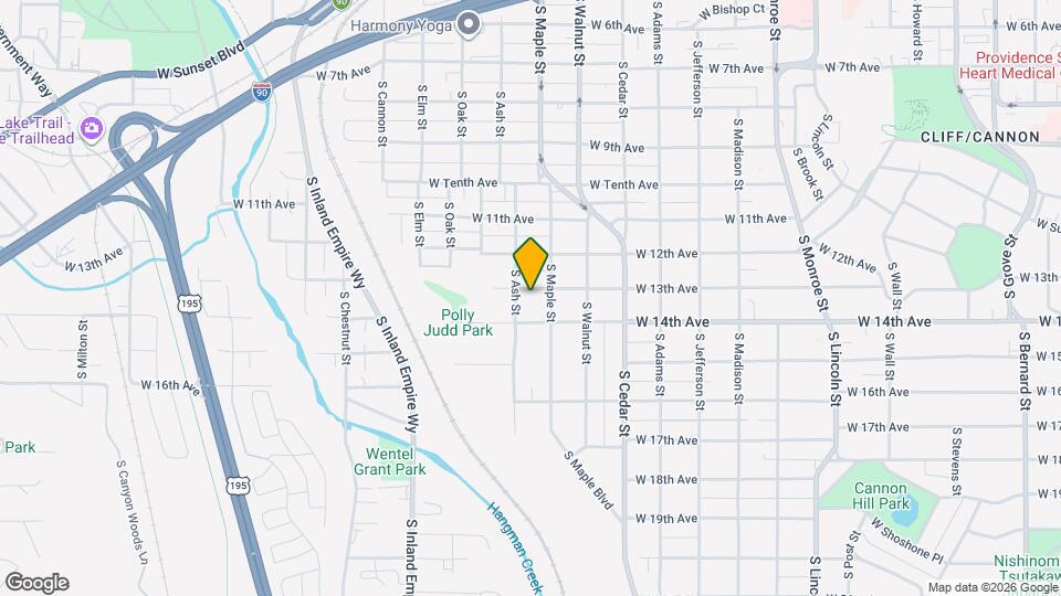 1619 W 13th Ave Map and Location Details