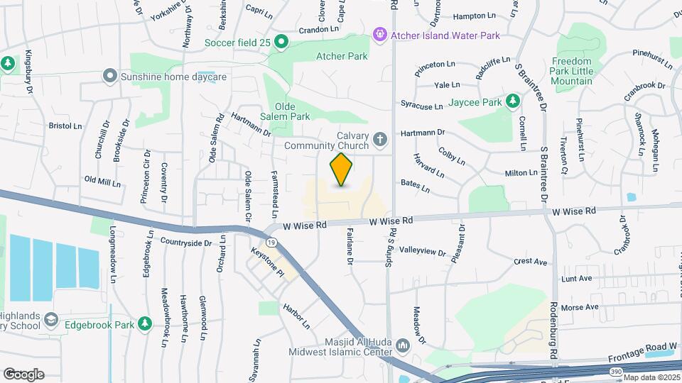 1104 Mercury Dr, Unit 2B Map and Location Details