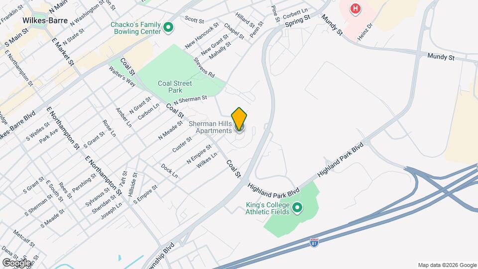 Sherman Hills Apartments Mapa y Detalles de la Ubicación