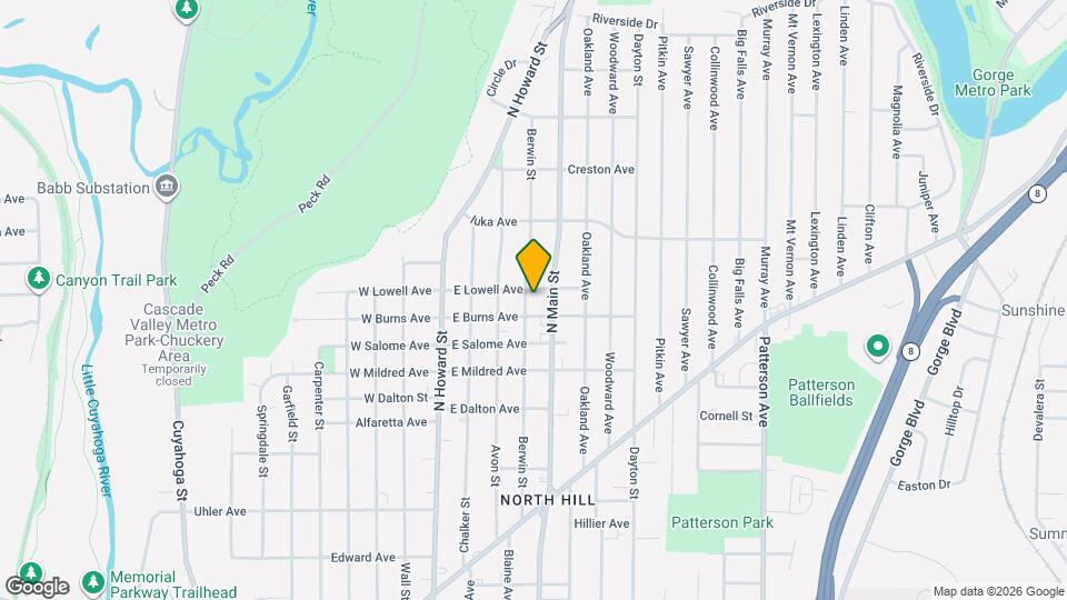 1035 Berwin St Map and Location Details