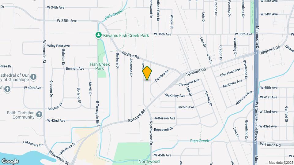 3811 Iowa Dr Map and Location Details