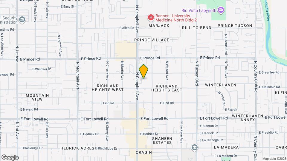 3456 N Richland Dr Map and Location Details