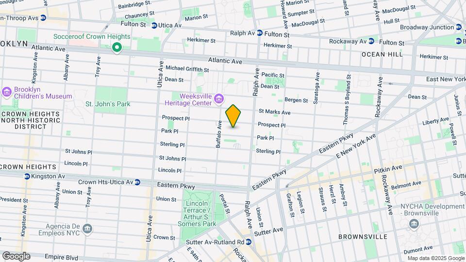 1609 Park Pl Map and Location Details