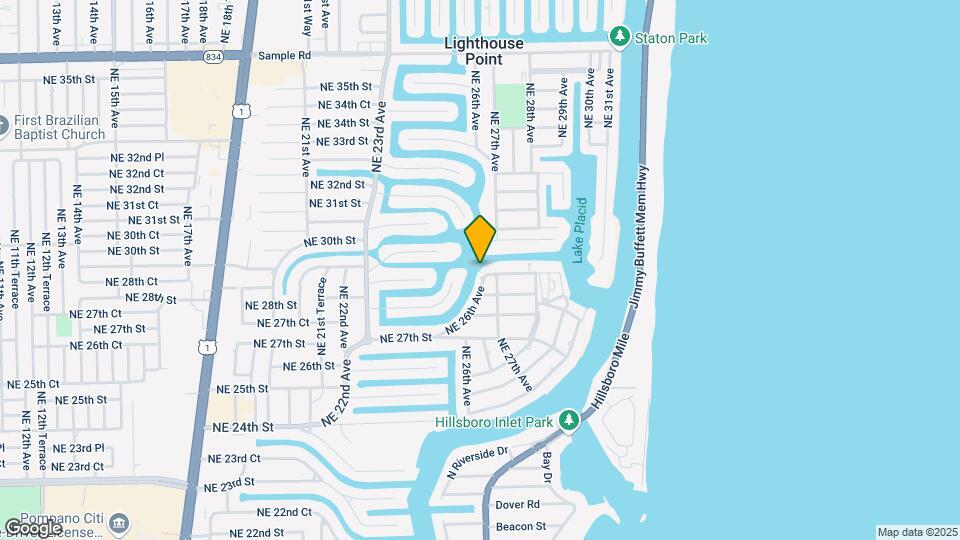 2613 NE 28th Ct Map and Location Details