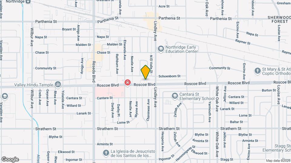 18139 Roscoe Blvd Map and Location Details